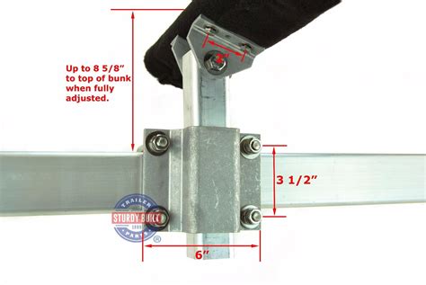 aluminum boat trailer bunk bracket